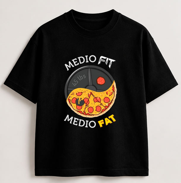 MEDIO FIT, MEDIO FAT – Camiseta Oversize