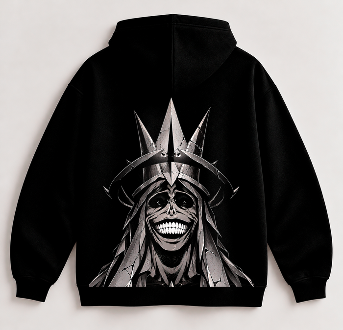 Sudadera DIVINE SMILE Negra Anime Oscuro | SAMALEY