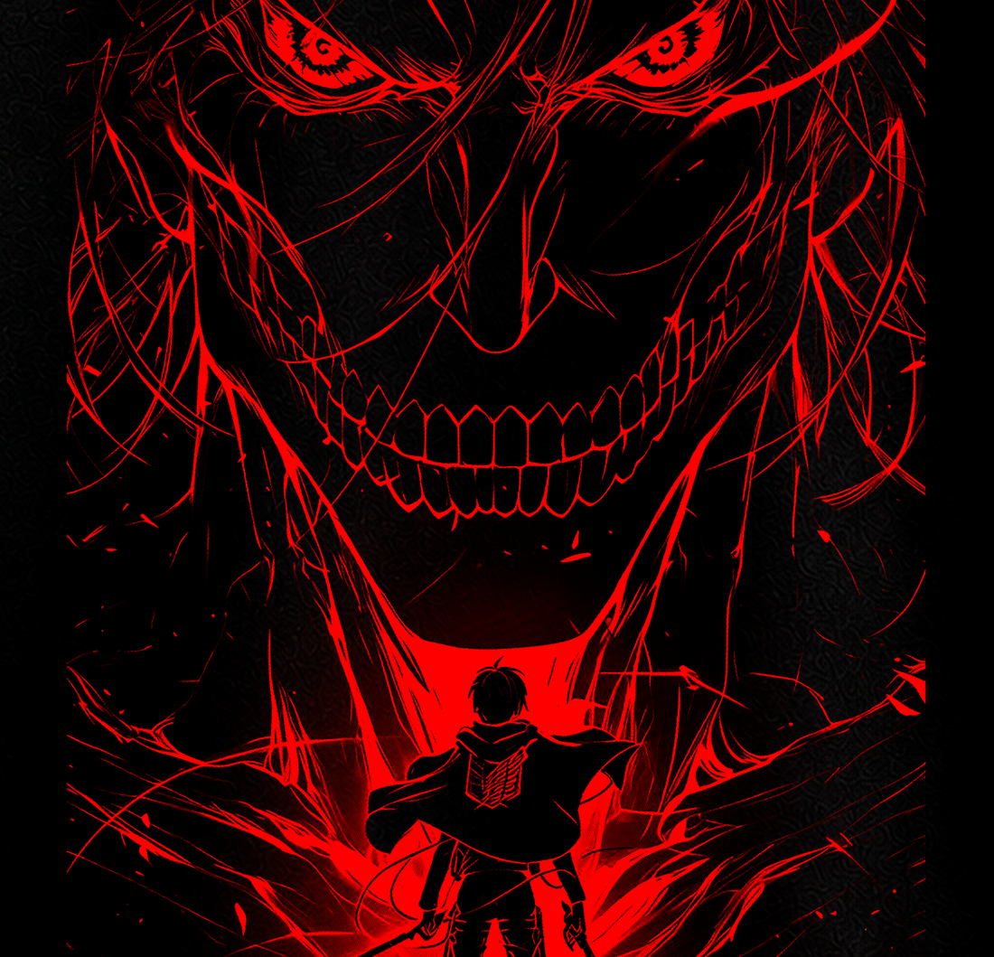 Sudadera TITAN'S WRATH Negra Estilo Anime | SAMALEY