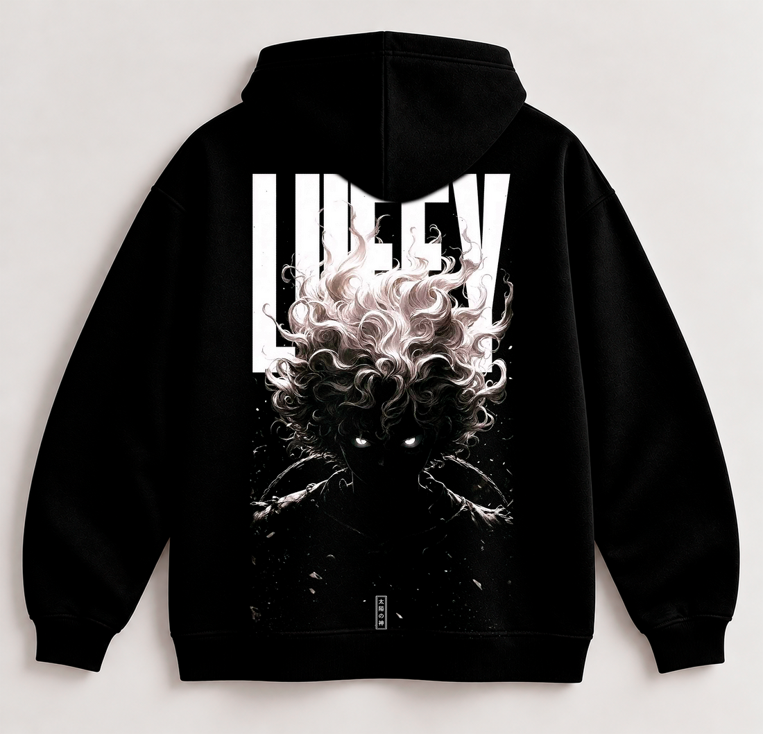 Sudadera GEAR FIVE Negra Estilo Anime | SAMALEY