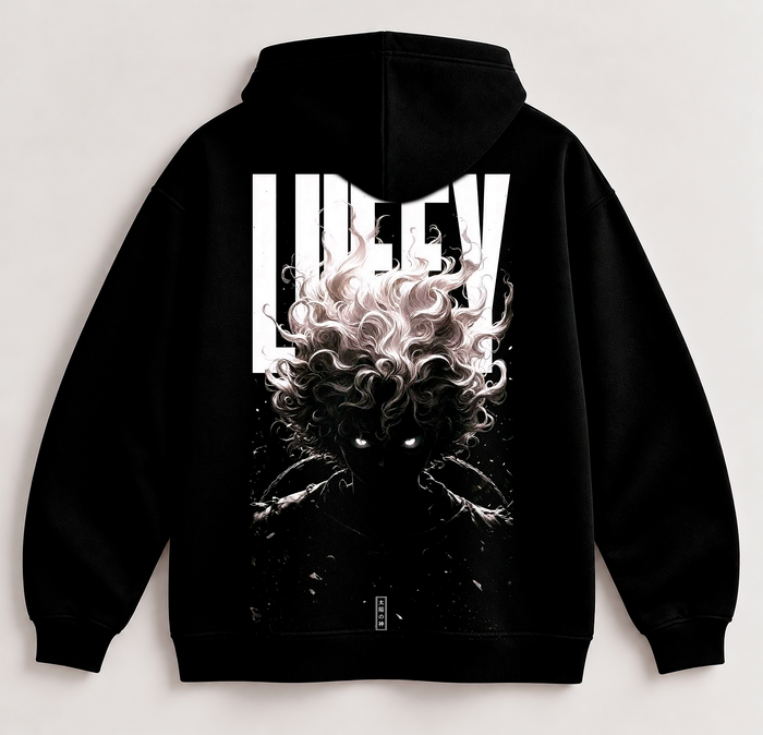Sudadera GEAR FIVE Negra Estilo Anime | SAMALEY